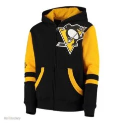 Outerstuff NHL Faceoff Full-Zip Fleece Hoodie Junior -Rexhockey NHL faceoff full zip hoodie PITT1639161566 1999 jpg