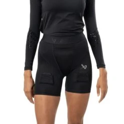 S24 Bauer Pro Dame Kompressionsshorts Med Skridtbeskytter