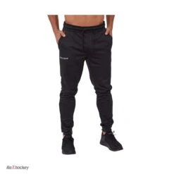 Bauer Vapor Fleece Joggingbukser Sort Junior