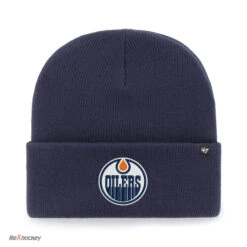 '47 NHL Haymaker Cuff Knit -Rexhockey brand47 nhl haymaker hat oilers 1